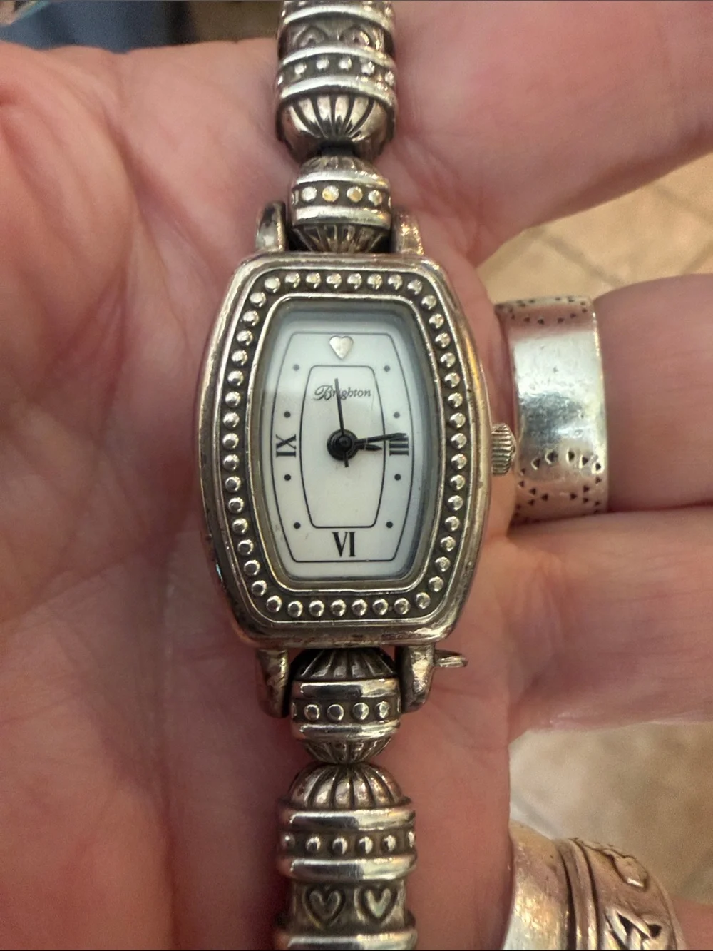 Brighton silver Beaded Women's Watch Bracelet